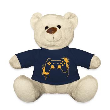 CONTROLLER RETRO in yellow - Teddy Bear - french navy - Front