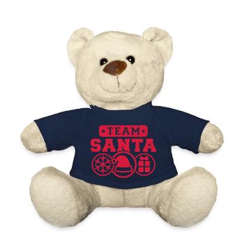 Team Santa (Schriftzug) 02 - Teddy - French Navy - Vorne