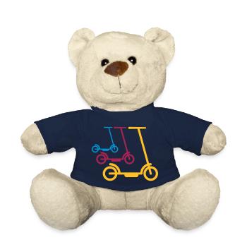 electric scooter scooter electric scooter fun child - Teddy Bear - french navy - Front