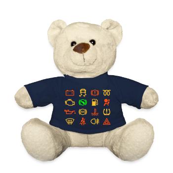 Car indicator lights - Teddy Bear - french navy - Front