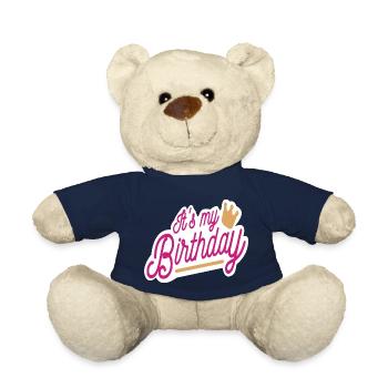 My birthday - Teddy Bear - french navy - Front