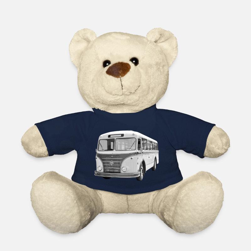 Bus IFA H6B Werdau DDR Oldtimer Ostalgie - Teddy Bear - french navy
