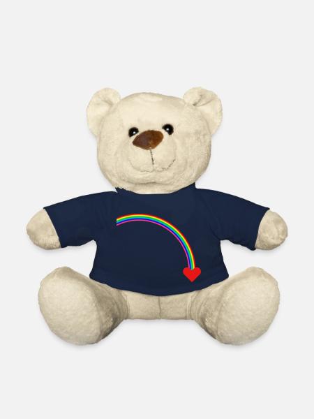Arc-en-ciel - Nounours - bleu marine