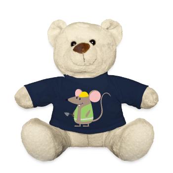 Mouse Worker - Teddy Bear - french navy - Front