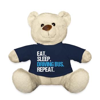 Bus Driver Driver School Bus Bus Gift - Teddy Bear - french navy - Front