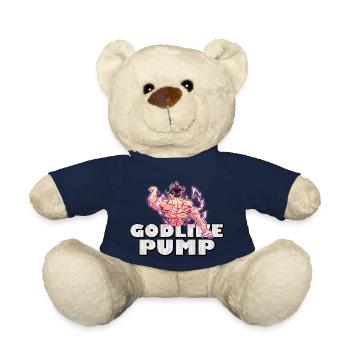 Godlike Pump | Anime Gym Motiv für Fans - Teddy - French Navy - Vorne