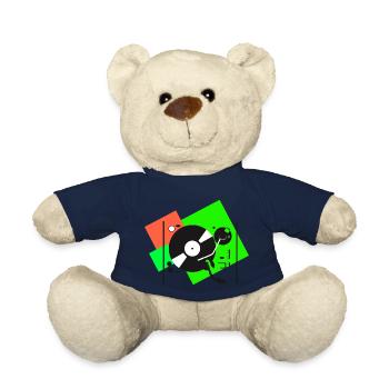 colorful turntables6 - Teddy Bear - french navy - Front