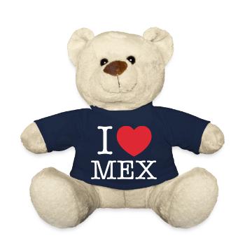 I Love mexico | I Love MX | I Heart mexico - Teddy Bear - french navy - Front