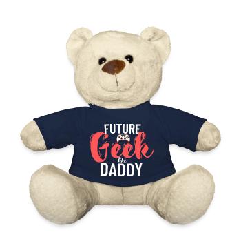 Geek comme papa - Nounours - bleu marine - Devant
