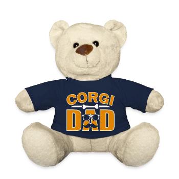 Corgi papa pour papa chien amoureux - Nounours - bleu marine - Devant