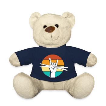 Batterie, Tambour, Musique, Instrument - Nounours - bleu marine - Devant