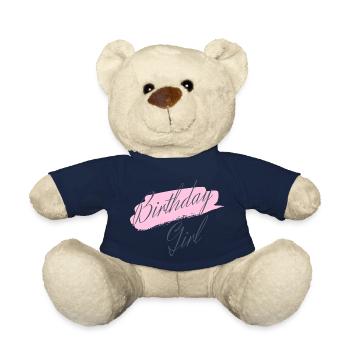 Birthday Girl - Teddy Bear - french navy - Front