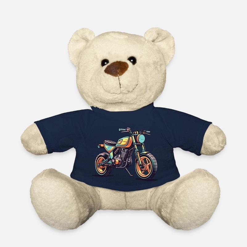 Moto - Nounours - bleu marine