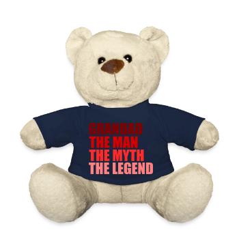 Grandad the legend quote - Teddy Bear - french navy - Front