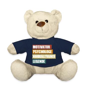 Handballtrainer Spruch - Teddy - French Navy - Vorne