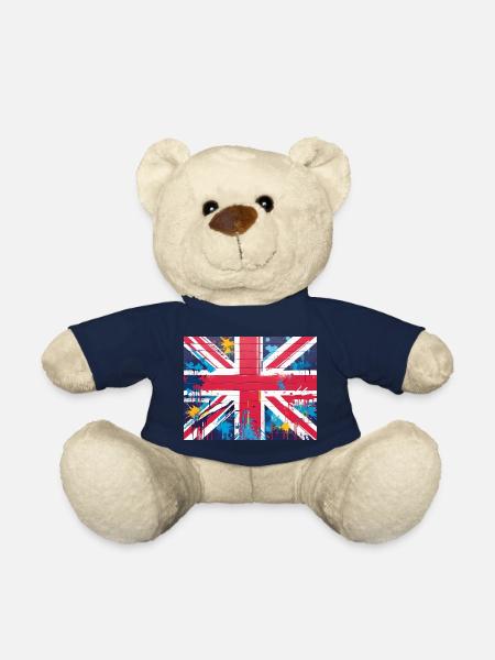 Britische Flagge Graffiti Kunst - Teddy - French Navy