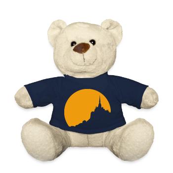 Mont Saint Michel sunset - Teddy Bear - french navy - Front