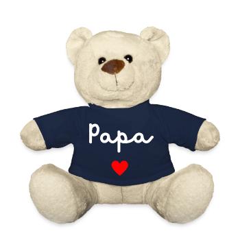 Daddy Heart - Teddy Bear - french navy - Front