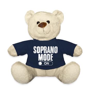 Soprano Mode On Singing Funny Choir Singing For - Teddy Bear - french navy - Front