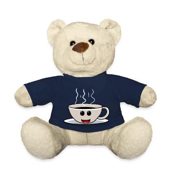 Good Morning Coffee Caffeine Coffee Mug Friendly - Teddy Bear - french navy - Front