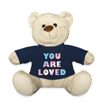 Trans youth are loved - Teddy Bear - french navy - Front