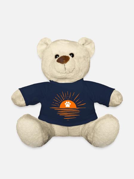 Sonnenuntergang mit Hundepfote - Teddy - French Navy
