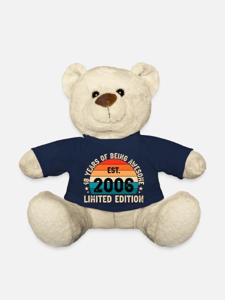 awesome since 2006 18 geb blablablaaa - Teddy Bear - french navy