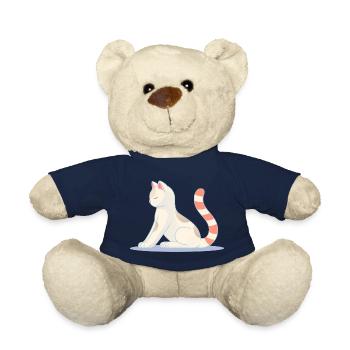 Katze in meditativer Yoga-Pose - Teddy - French Navy - Vorne