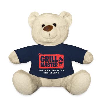 The Grillmaster BBQ Grilling Cult Saying - Teddy Bear - french navy - Front