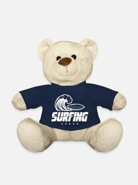 Planche de surf - Nounours - bleu marine