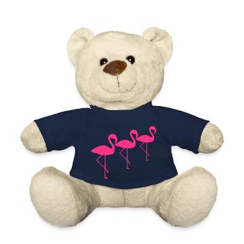équipe d'équipage 3 amis silhouette contour flamant cli - Nounours - bleu marine - Devant