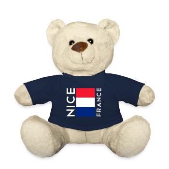Nice, France - Teddy Bear - french navy - Front