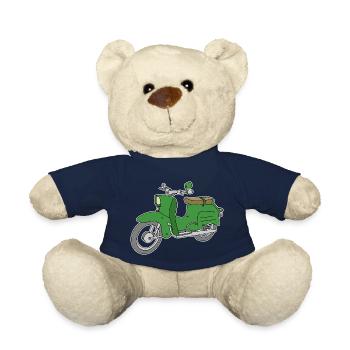 Scooter Simson Schwalbe - Nounours - bleu marine - Devant