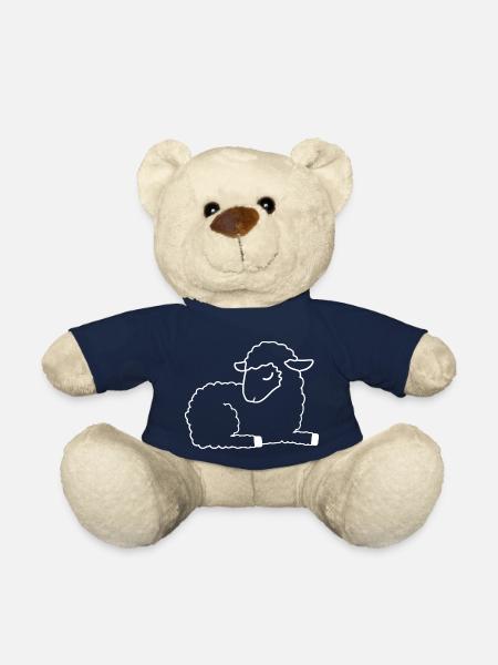 sheep - Teddy Bear - french navy
