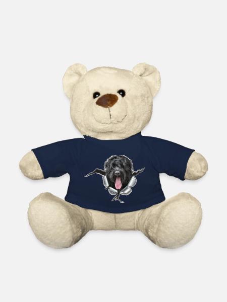 RussischerSchwarzerTerrier Metall - Teddy - French Navy