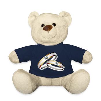 Mariage mariage enterrement de vie de jeune fille - Nounours - bleu marine - Devant