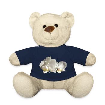 Orchidee weiß - Teddy - French Navy - Vorne