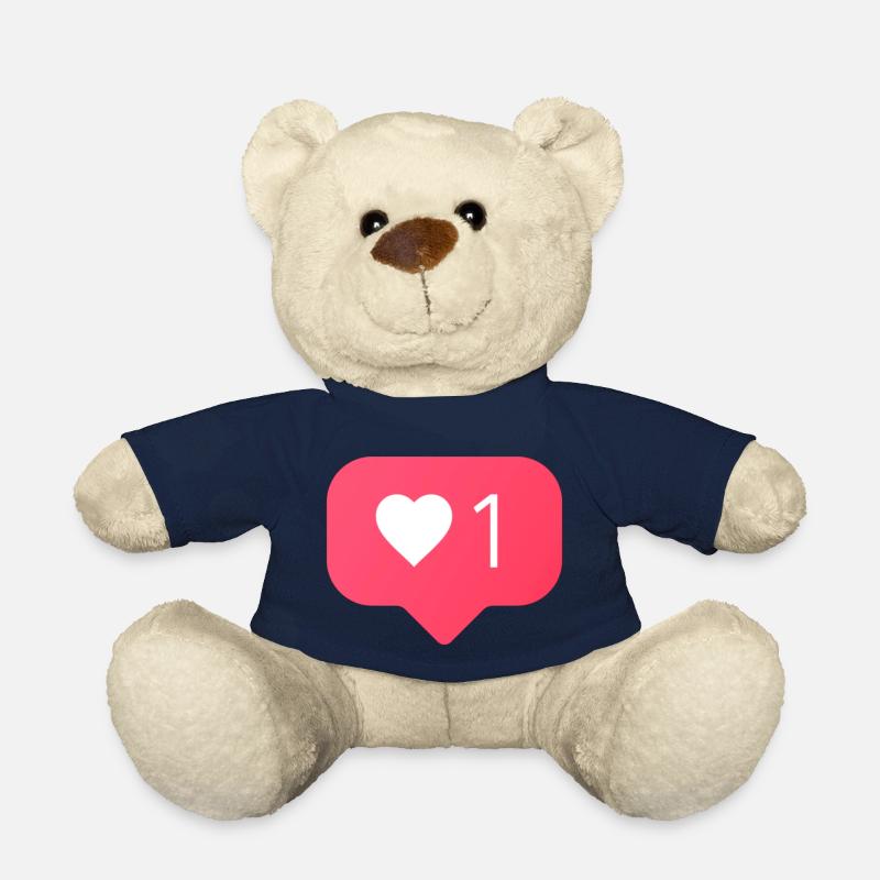 J aime Facebook - Nounours - bleu marine