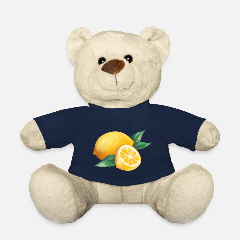 Zitrone Aquarell Italien Limone - Teddy - French Navy