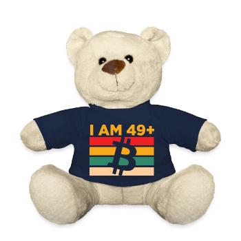J’ai 49 ans et plus, Bitcoin - Nounours - bleu marine - Devant