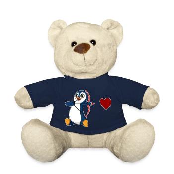 penguin valentine's day emperor penguin king penguin - Teddy Bear - french navy - Front