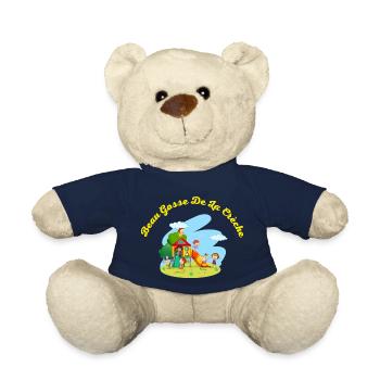 Beau gosse de la crèche - Nounours - bleu marine - Devant