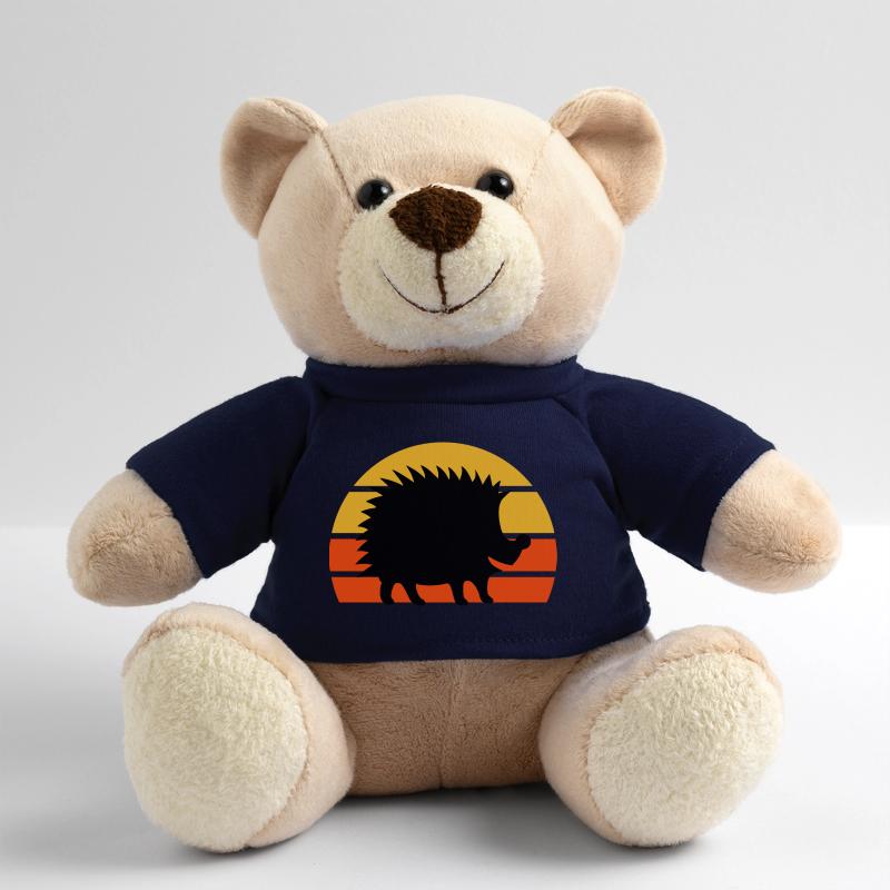 Hérisson heureux devant un demi-soleil Nounours