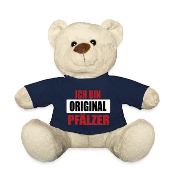 Ich bin original Pfälzer Pfalz Rheinland-Pfalz - Teddy - French Navy - Vorne