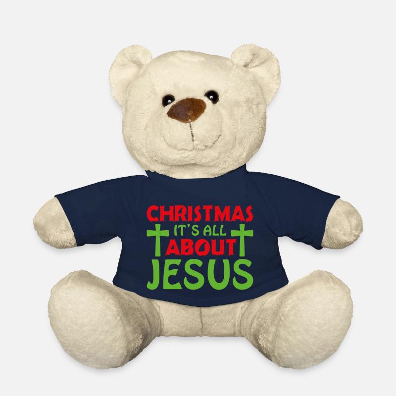 9 Christmas its all about jesus - Teddy - French Navy