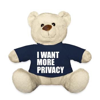 I want more privacy - Teddy Bear - french navy - Front