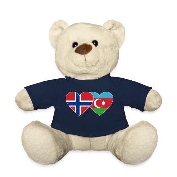 Norvège Drapeau azerbaïdjanais - Nounours - bleu marine - Devant