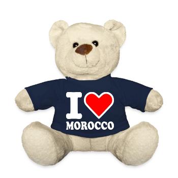 I love morocco - Nounours - bleu marine - Devant