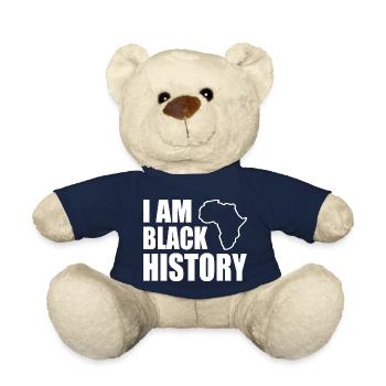 I am black histor - Teddy Bear - french navy - Front