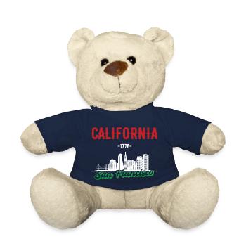 Cadeau du drapeau de la Californie à San Francisco - Nounours - bleu marine - Devant